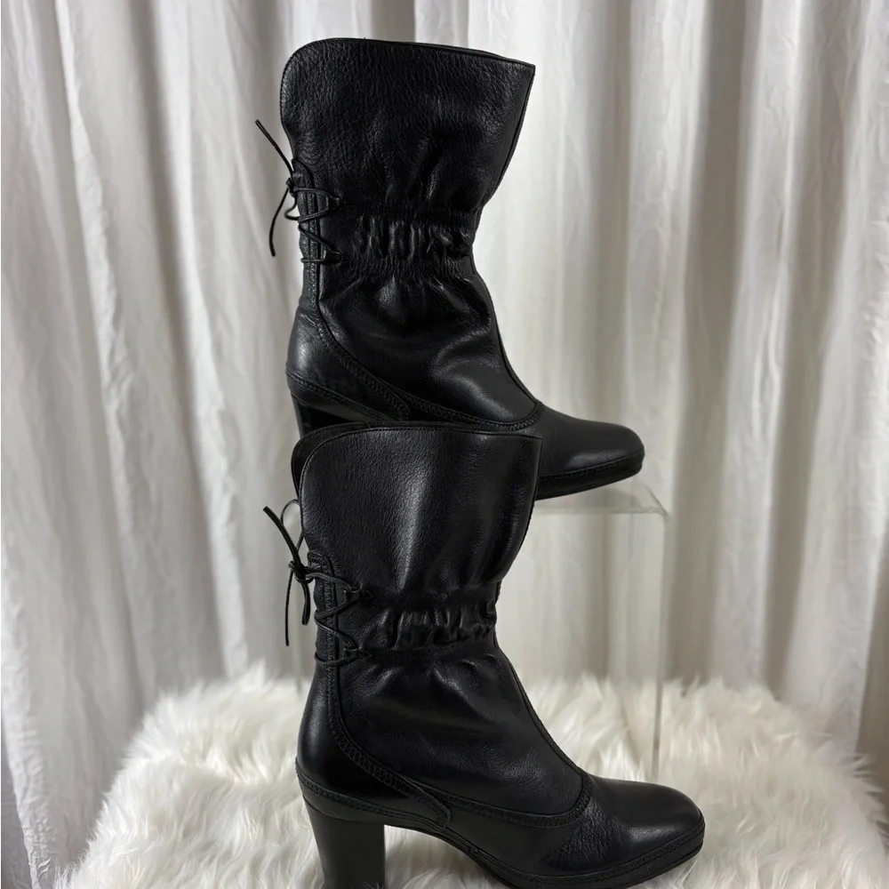 Clarks Artisan Collection Black Heeled Bootie - Picture 4 of 9